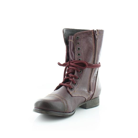 Steve Madden Troopa Wine Leather - Picture 1 of 8